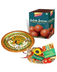 Bikano Gulab Jamun Rakhi Puja Thali Hamper